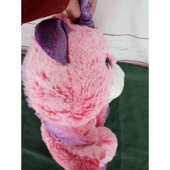 Hugfun Unicorn Plush Pink Purple Tutu Ballerina Sparkle Horn Ears Hoof 12" Toy - Picture 2 of 5